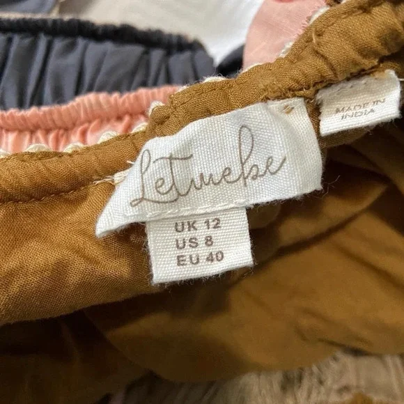 Anthropologie Let Me Be Letizia Color Block Spring Boho Midi Dress - Picture 6 of 7